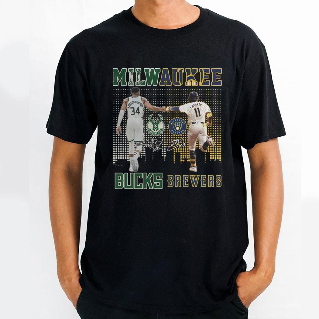 Milwaukee Bucks Antetokounmpo Green Bay Packers Love Brewers Chourio Shirt Milwaukee Bucks Antetokounmpo Green Bay Packers Love Brewers Chourio Shirt