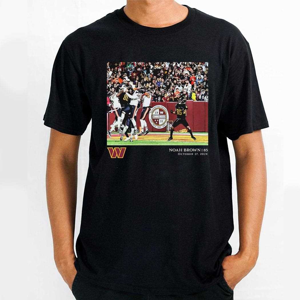 Noah Brown Washington Commanders Nfl Flash Features Week 8 Oct 27 2024 T-shirt