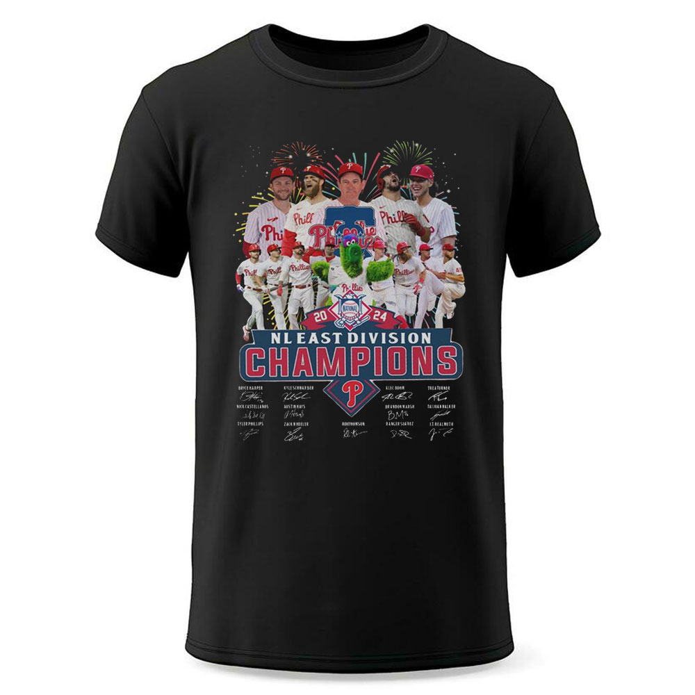 Philadelphia Phillies Nl East Division Champs 2024 The Celebration Shirt Hoodie Philadelphia Phillies Nl East Division Champs 2024 The Celebration Shirt Hoodie