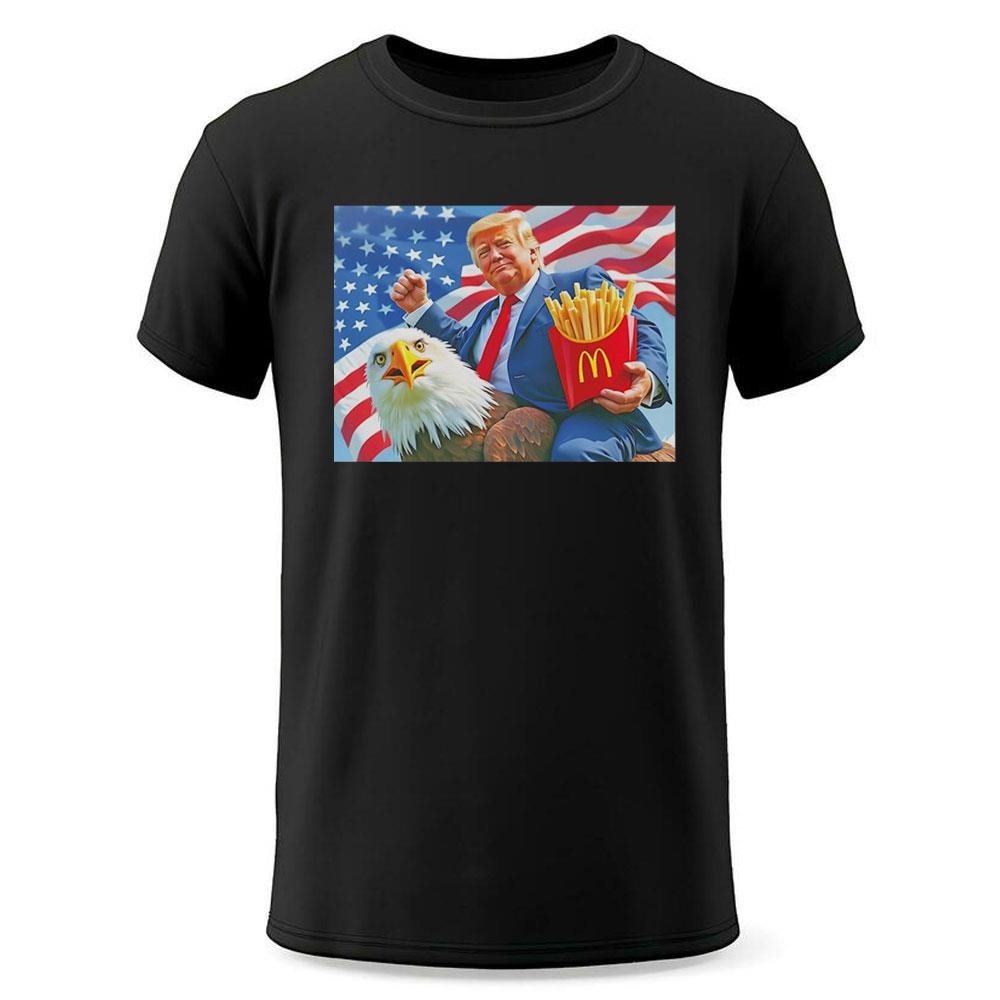 Trump Riding Eagle Mcdonalds Usa American Shirt Trump Riding Eagle Mcdonalds Usa American Shirt