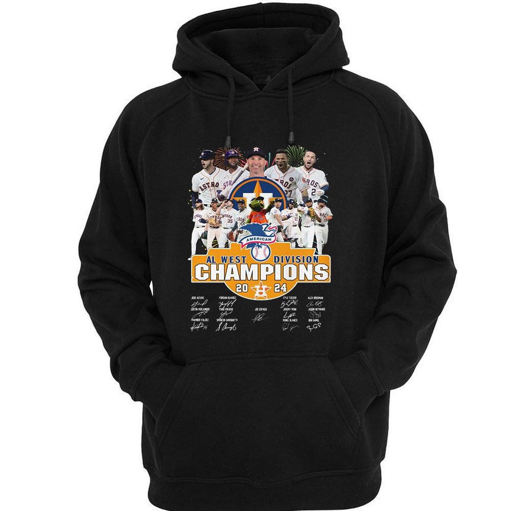 Houston Astros 2024 Al West Division Champions Celebration Shirt Houston Astros 2024 Al West Division Champions Celebration Shirt