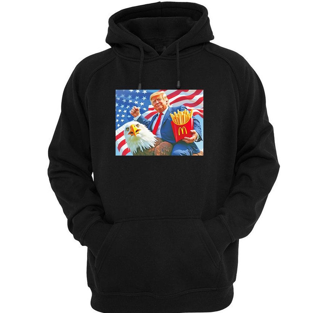 Trump Riding Eagle Mcdonalds Usa American Shirt Trump Riding Eagle Mcdonalds Usa American Shirt
