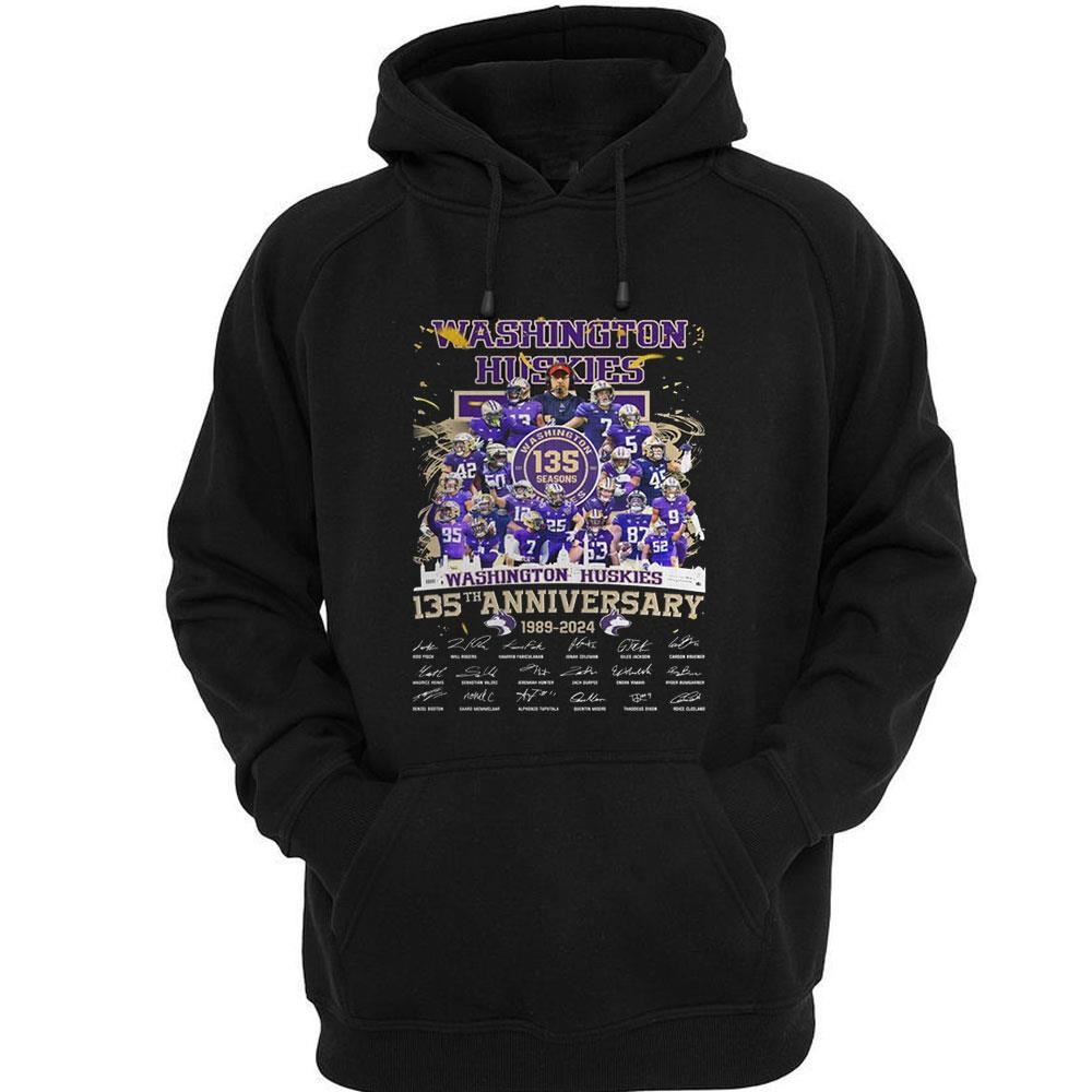 Washington Huskies 135th Anniversary 1889 2024 Thank You Shirt Washington Huskies 135th Anniversary 1889 2024 Thank You Shirt