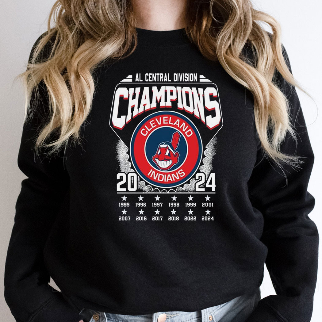 Cleveland Indians Al Central Division Champions 2024 Cleveland Guardians Shirt Hoodie
