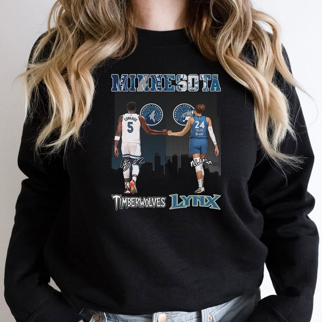 Minnesota Timberwolves Anthony Edwards Minnesota Lynx Napheesa Collier Shirt Minnesota Timberwolves Anthony Edwards Minnesota Lynx Napheesa Collier Shirt