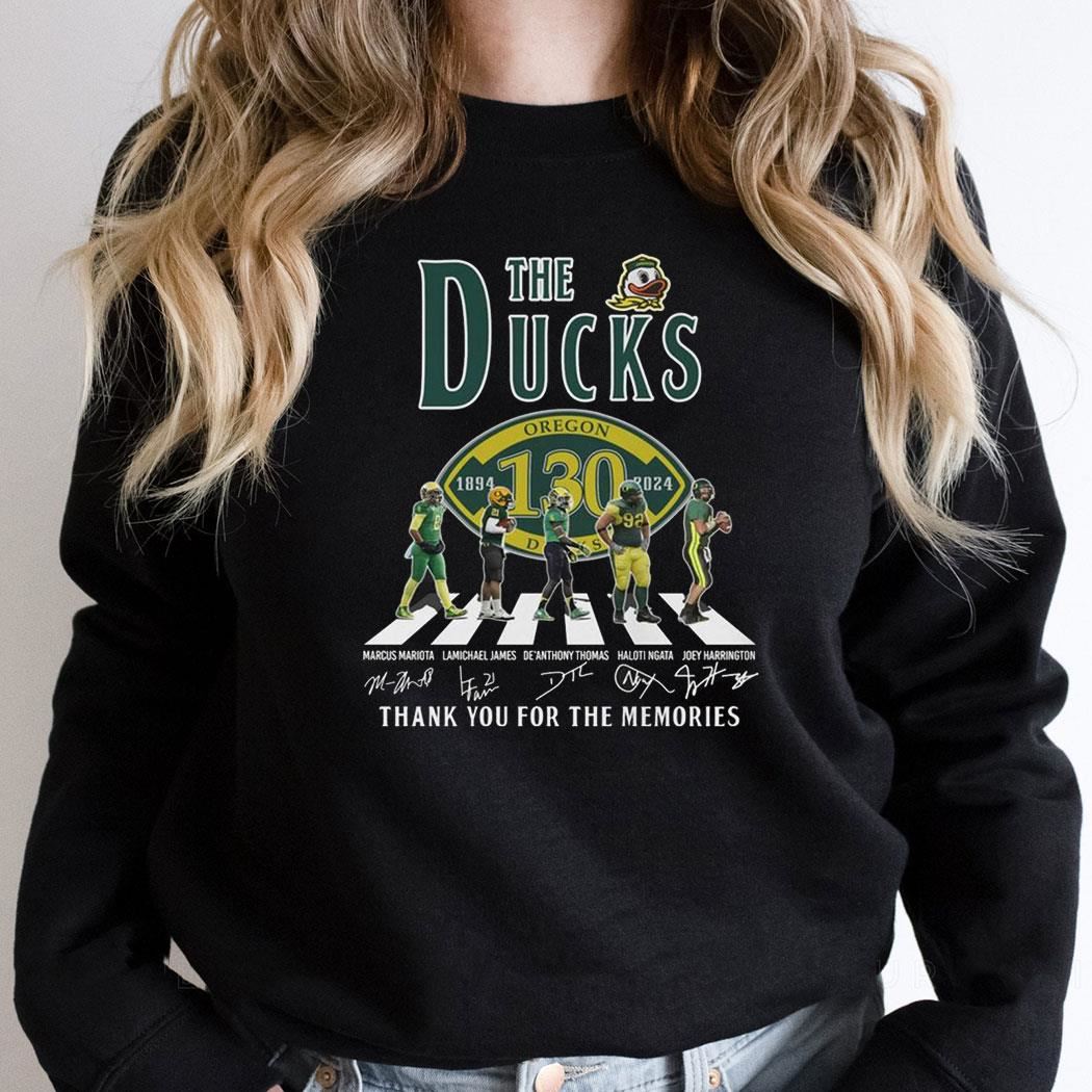 Oregon Ducks The Ducks Thank You For The Memories Of 130 Years 2024 Shirt Oregon Ducks The Ducks Thank You For The Memories Of 130 Years 2024 Shirt