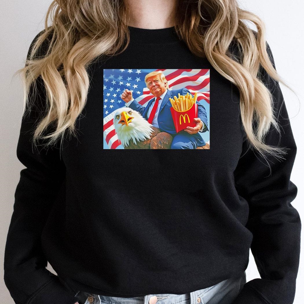 Trump Riding Eagle Mcdonalds Usa American Shirt Trump Riding Eagle Mcdonalds Usa American Shirt