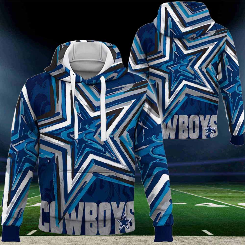 Dallas Cowboys Nfl 2024 Art Logo 3d Hoodie