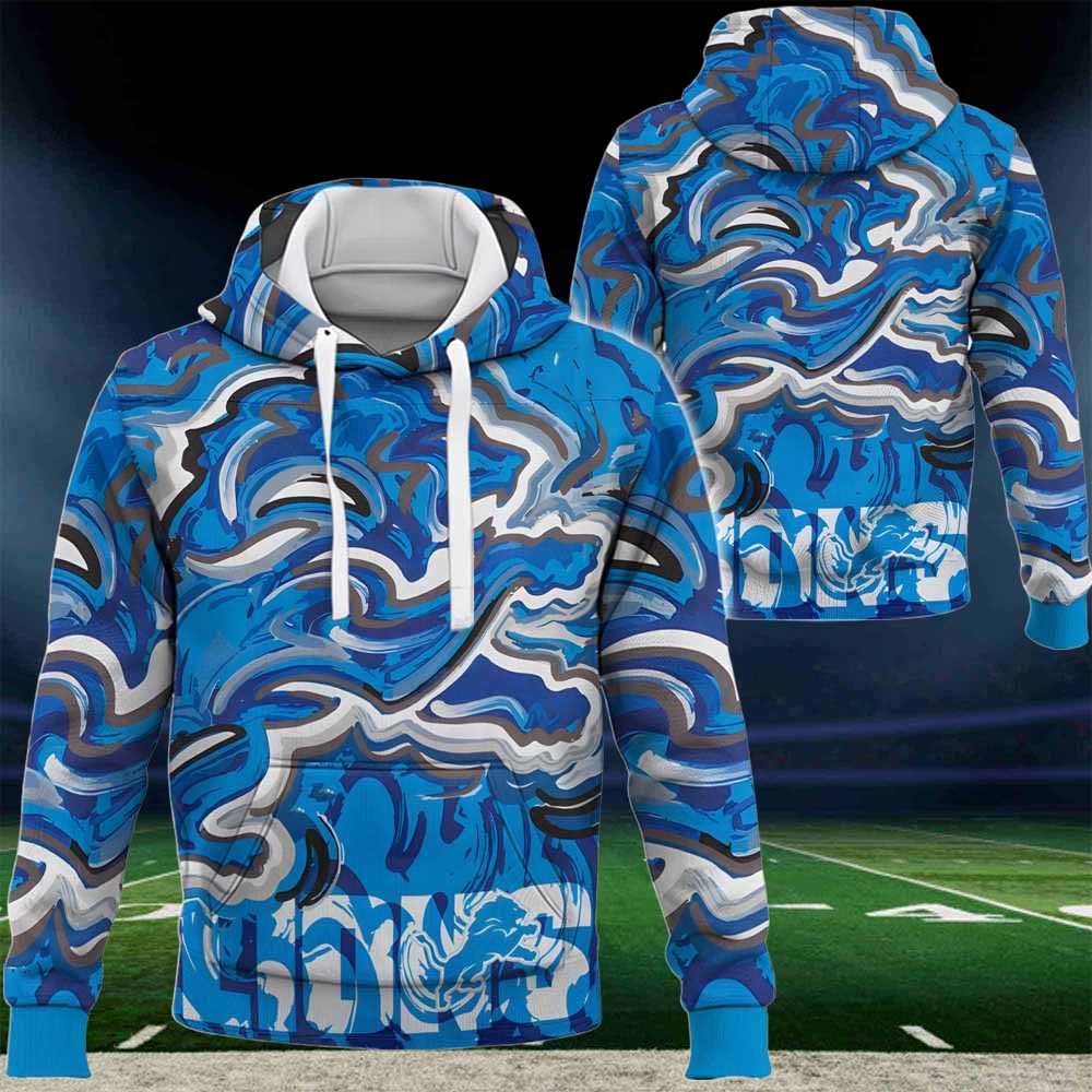 Detroit Lions Nfl 2024 Art Logo 3d Hoodie Detroit Lions Nfl 2024 Art Logo 3d Hoodie