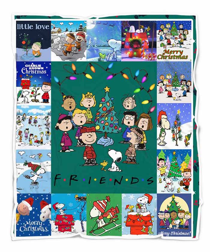 Friends Peanuts Snoopy Charlie Brown Woodstock Christmas Quilt Fleece Blanket Friends Peanuts Snoopy Charlie Brown Woodstock Christmas Quilt Fleece Blanket