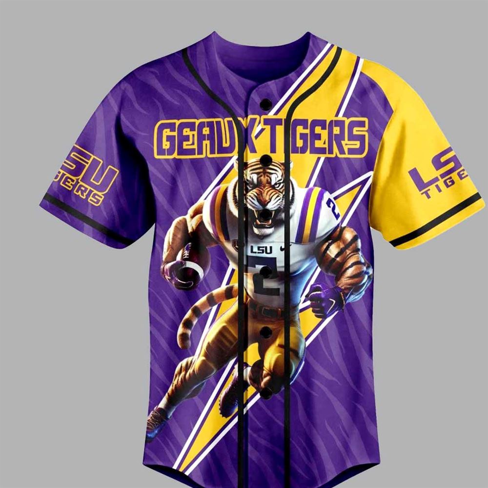 Geaux Tigers I Am A Die Hard Lsu Tigers Fan Custom Baseball Jersey Geaux Tigers I Am A Die Hard Lsu Tigers Fan Custom Baseball Jersey