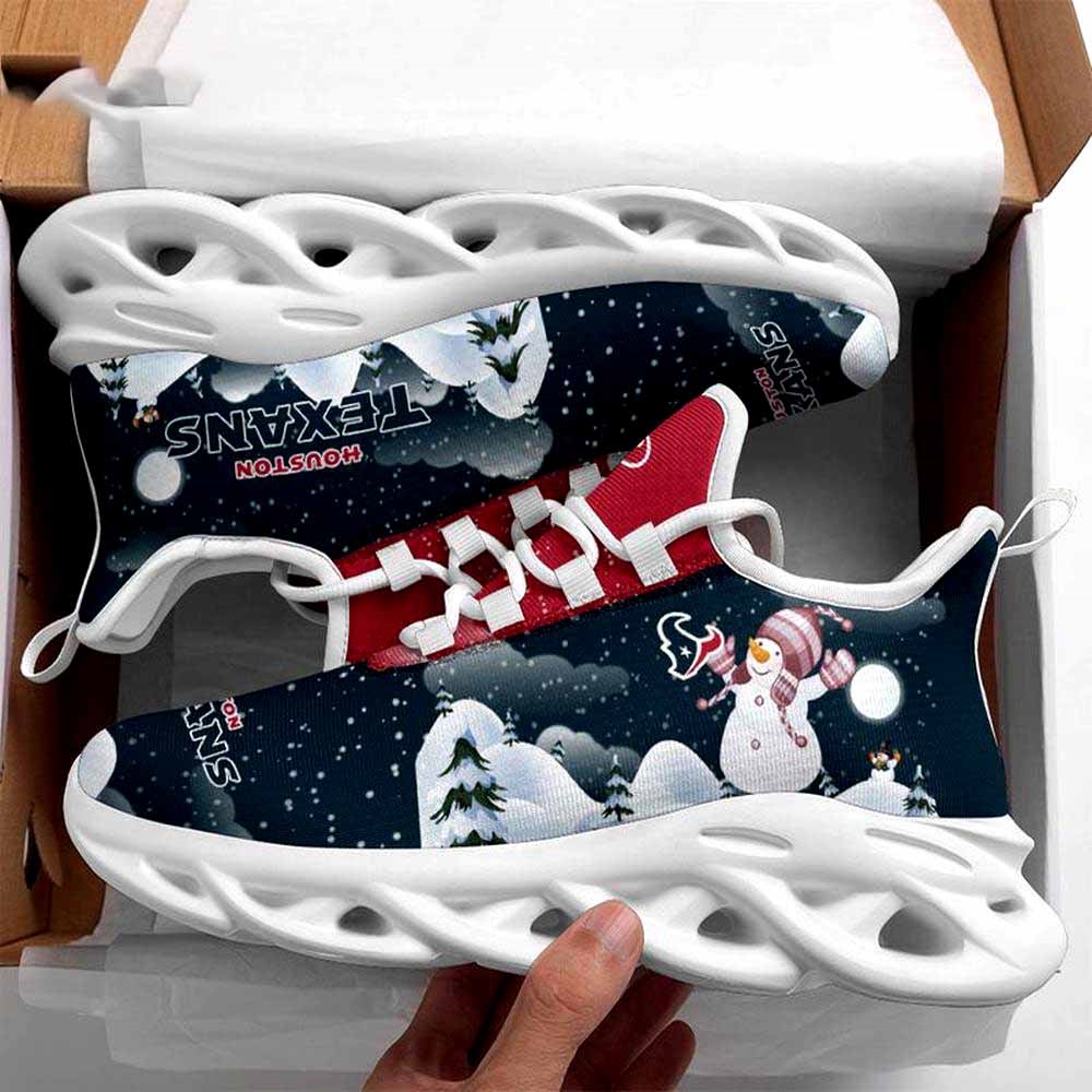Houston Texans Christmas Snowman Nfl Clunky Max Soul Shoes