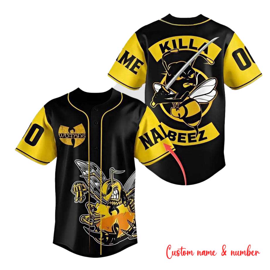 Killa Beez Wu-tang Clan Love Baseball Jersey Custom Name And Number