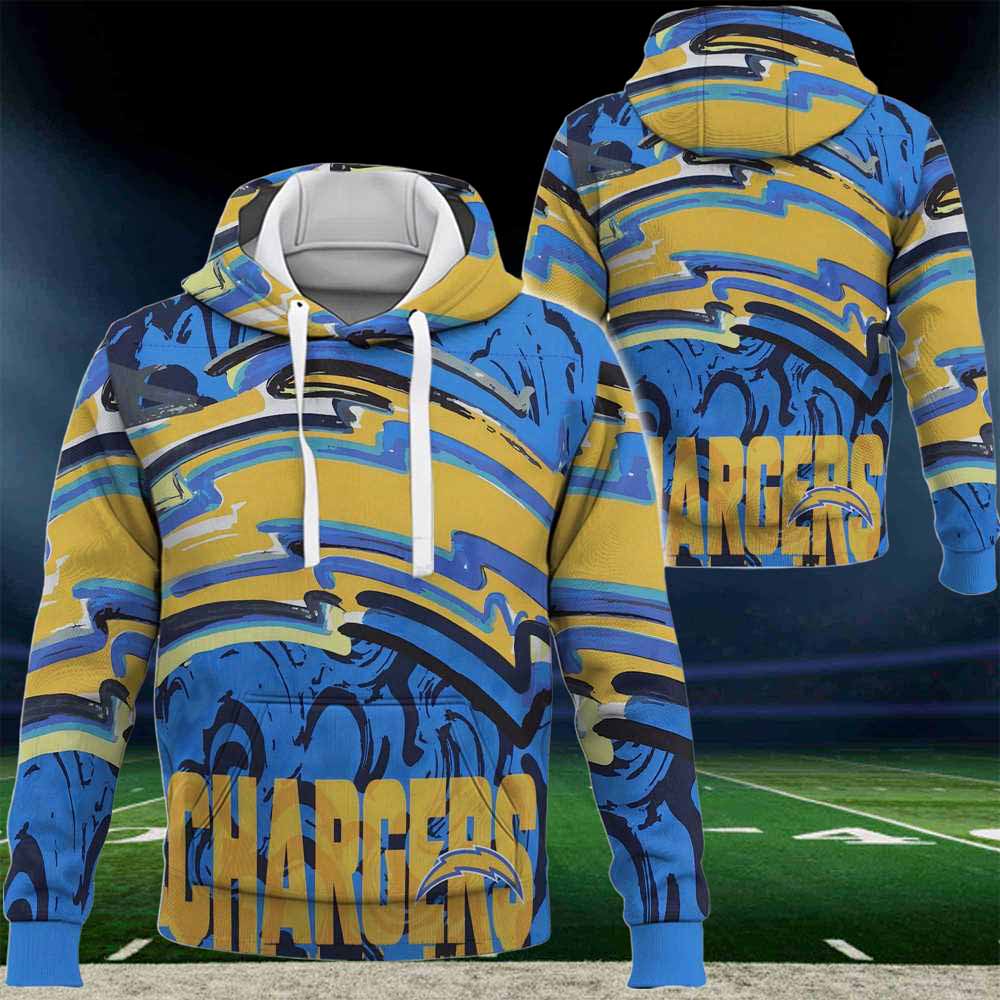 Los Angeles Chargers Nfl 2024 Art Logo 3d Hoodie