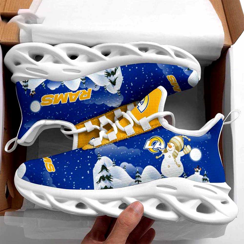 Los Angeles Rams Christmas Snowman Nfl Clunky Max Soul Shoes Los Angeles Rams Christmas Snowman Nfl Clunky Max Soul Shoes