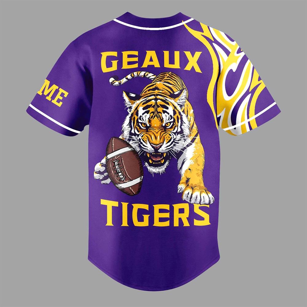 Lsu Geaux Tigers Custom Baseball Jersey Lsu Geaux Tigers Custom Baseball Jersey