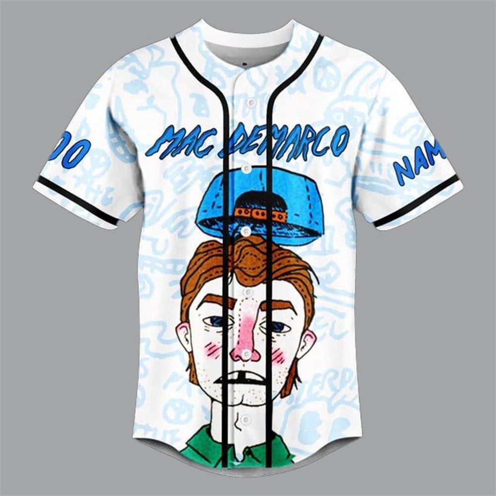 Mac Demarco Five Easy Hot Dogs Custom Baseball Jersey