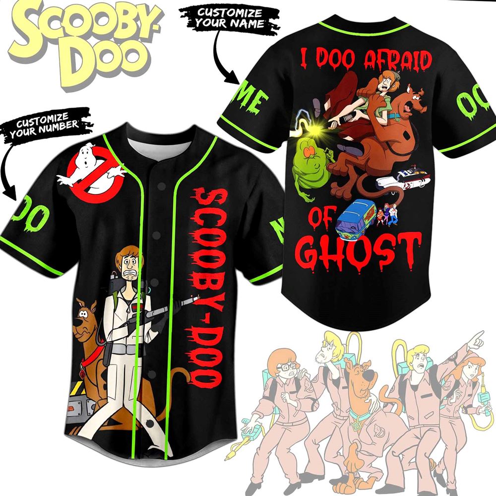 Scooby Doo I Doo Afraid Of Ghost Custom Baseball Jersey Scooby Doo I Doo Afraid Of Ghost Custom Baseball Jersey