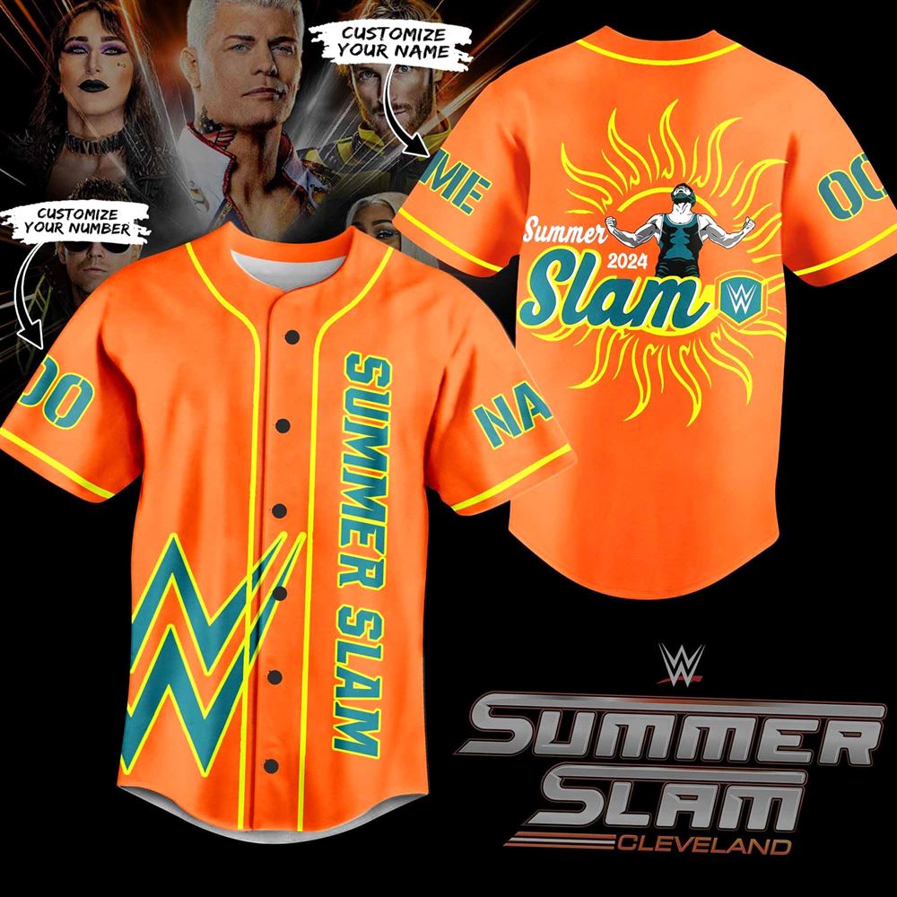 Summer Slam 2024 Custom Baseball Jersey Summer Slam 2024 Custom Baseball Jersey