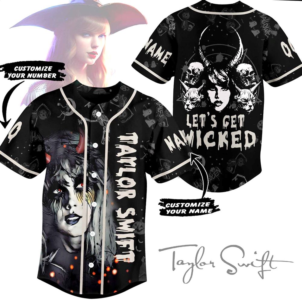 Taylor Swift Let’s Get Wicked Custom Baseball Jersey Taylor Swift Let’s Get Wicked Custom Baseball Jersey