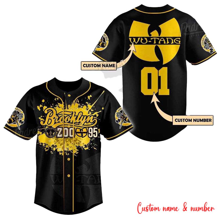 Wu-tang Clan Brooklyn Baseball Jersey Wu-tang Clan Brooklyn Baseball Jersey