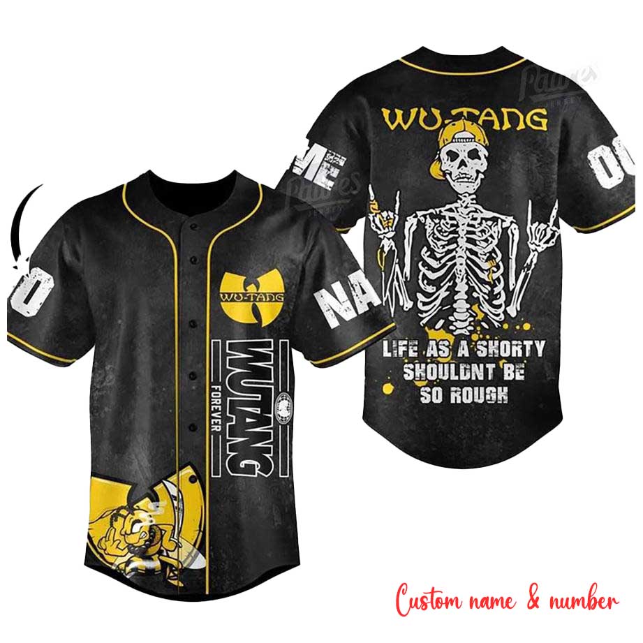 Wu-tang Clan Life As A Shorty Shouldnt Be So Rough Baseball Jersey Wu-tang Clan Life As A Shorty Shouldnt Be So Rough Baseball Jersey