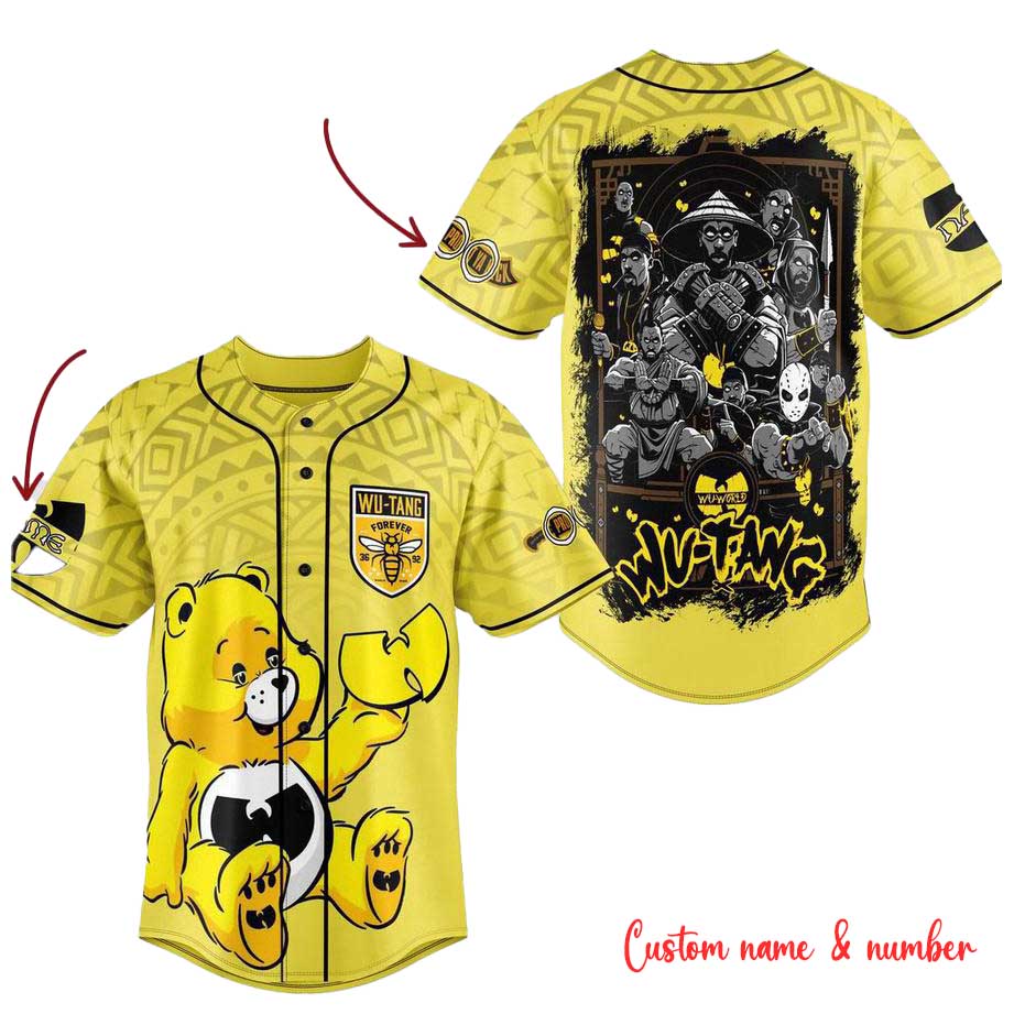 Wu-tang Forever Baseball Jersey Custom Name And Number Wu-tang Forever Baseball Jersey Custom Name And Number