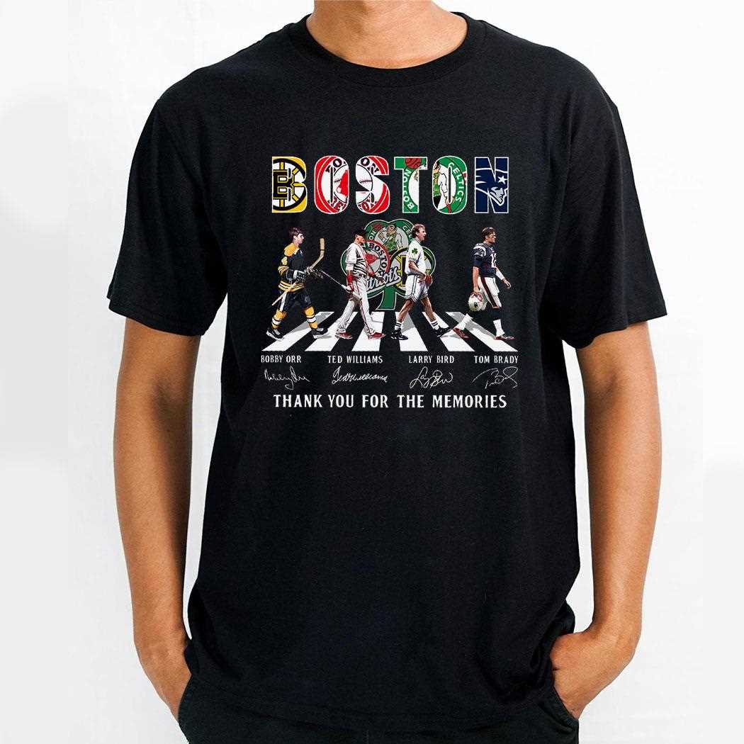 Boston Teams Abbey Road Signatures 2024 Thank You For The Memories Shirt Boston Teams Abbey Road Signatures 2024 Thank You For The Memories Shirt