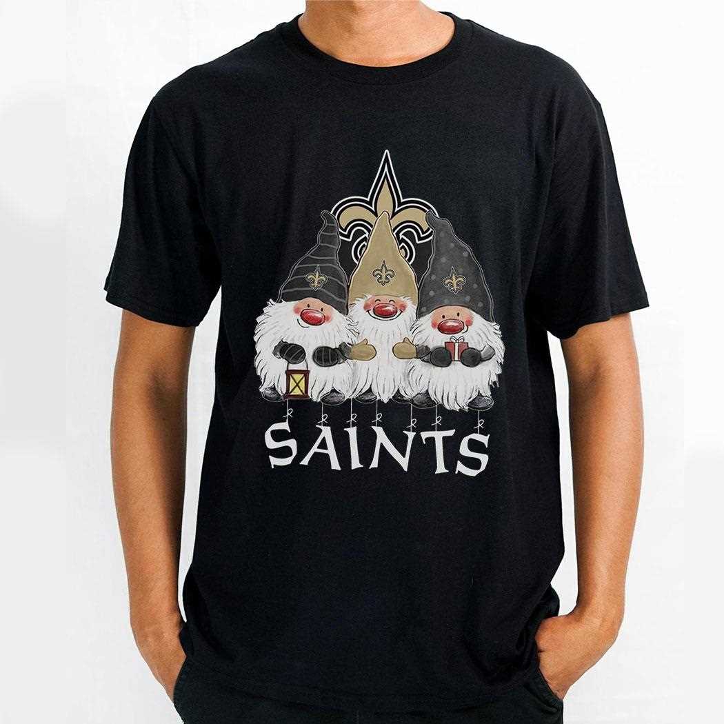 Gnomies New Orleans Saints Christmas Shirt