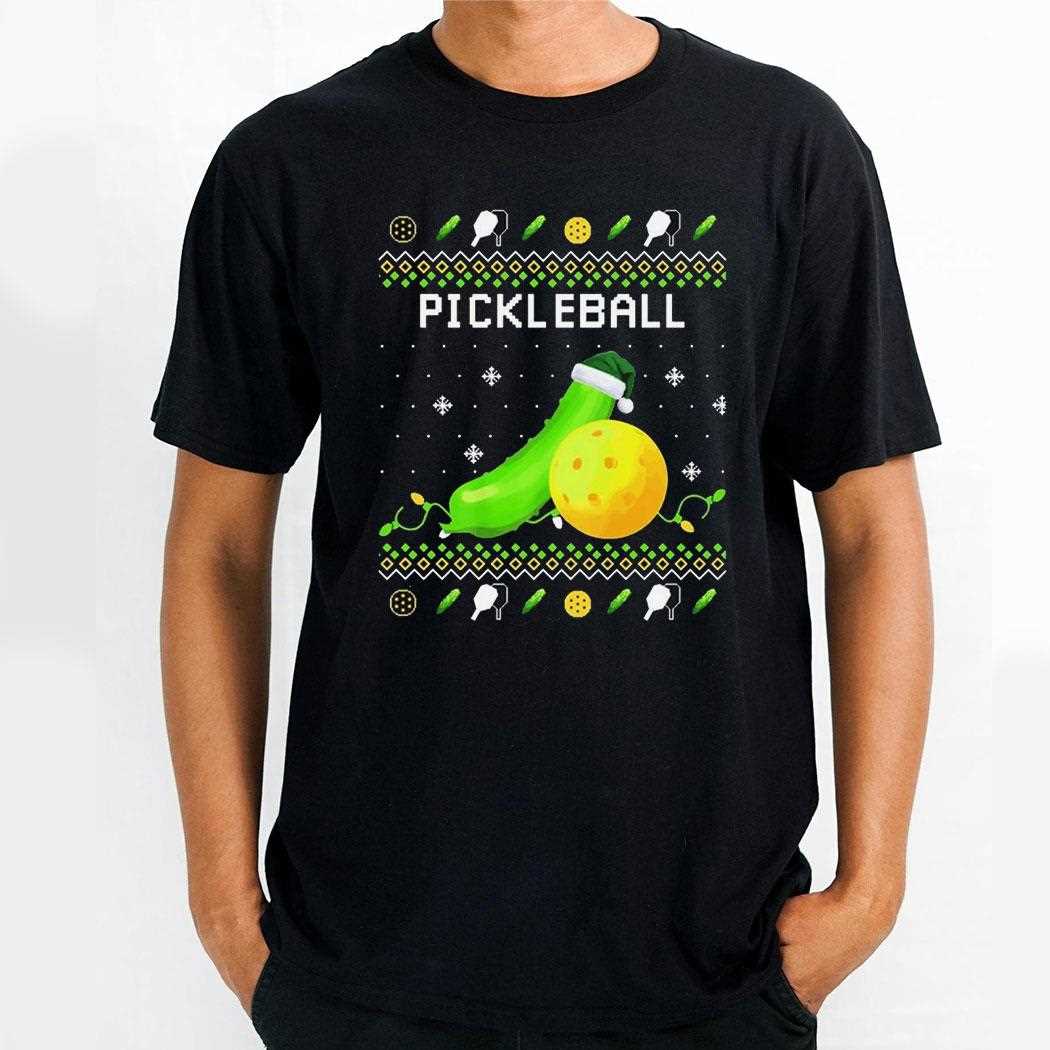 Pickleball Ugly Sweater Merry Christmas 2024 Shirt