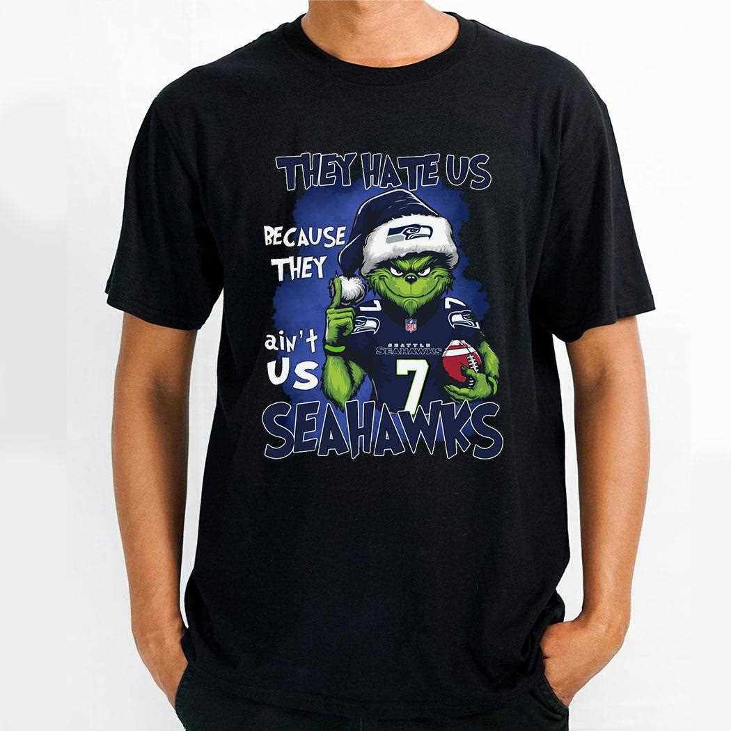 Seahawks Grinch They Hate Us Because They Ain’t Us Sweatshirt Seahawks Grinch They Hate Us Because They Ain’t Us Sweatshirt