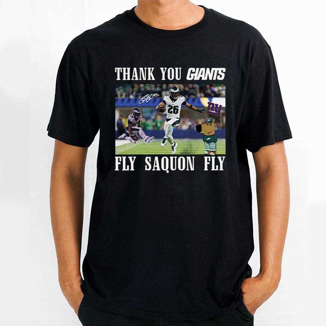 Thank You Giants Fly Saquon Fly Chill Guy Shirt Thank You Giants Fly Saquon Fly Chill Guy Shirt