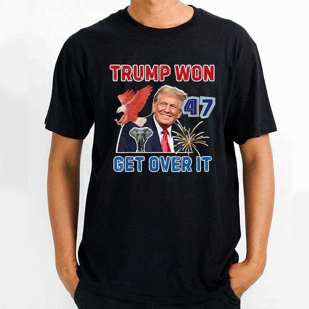 Vintage Trump Won Get Over It 2024 Shirt Hoodie