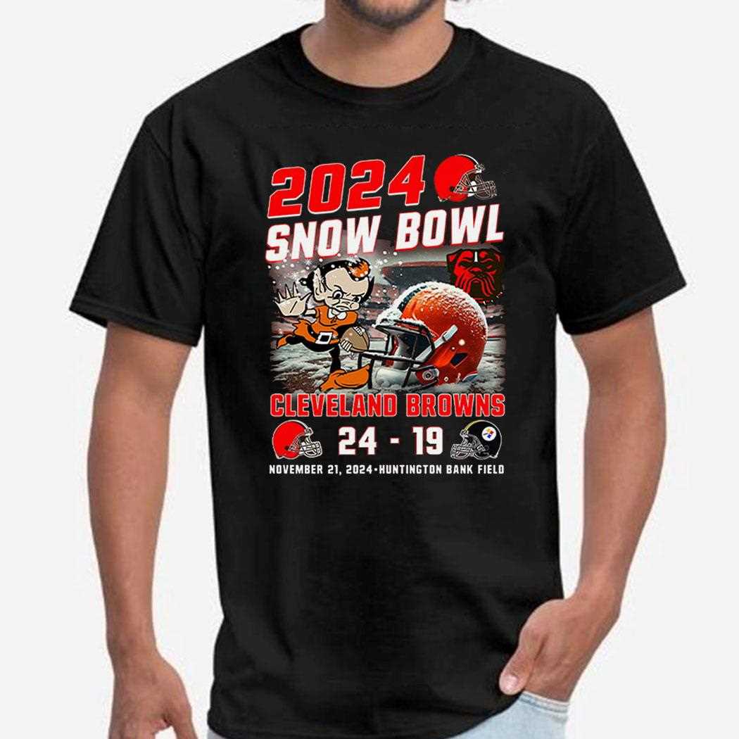 2024 Snow Bowl Browns 24-19 Steelers Shirt