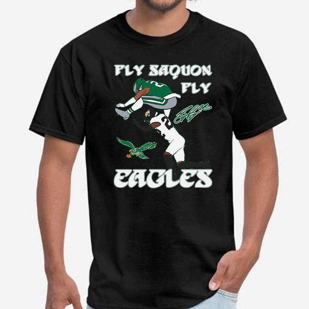 Fly Saquon Fly Eagles Saquon Barkley The Reverse Hurdle Jarrian Jones Shirt Hoodie
