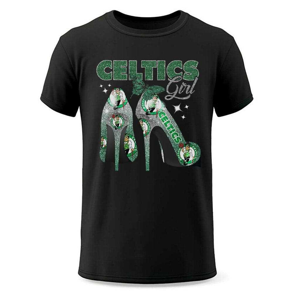 High Heels Boston Celtics Christmas Sweatshirt High Heels Boston Celtics Christmas Sweatshirt