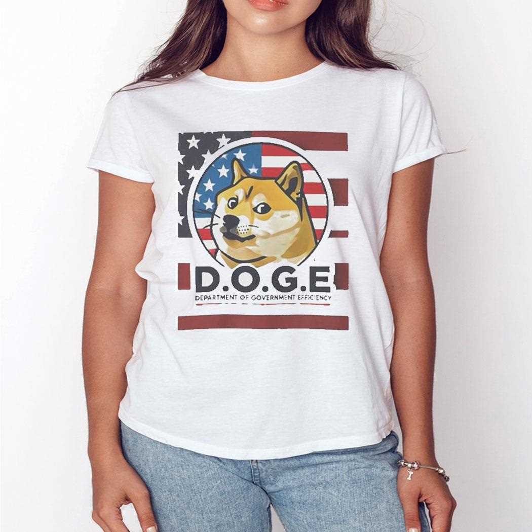 Dogecoin Elon Musk Doge Department Of Government Efficiency Usa Flag Shirt Dogecoin Elon Musk Doge Department Of Government Efficiency Usa Flag Shirt