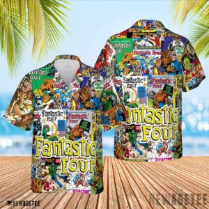 Fantastic Four Hawaiian Shirt Fantastic Four Hawaiian Shirt