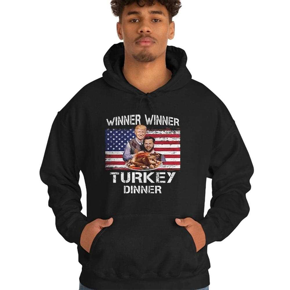 Trump Vance Winner Winner Turkey Dinner Thanksgiving Step Brothers Shirt Trump Vance Winner Winner Turkey Dinner Thanksgiving Step Brothers Shirt