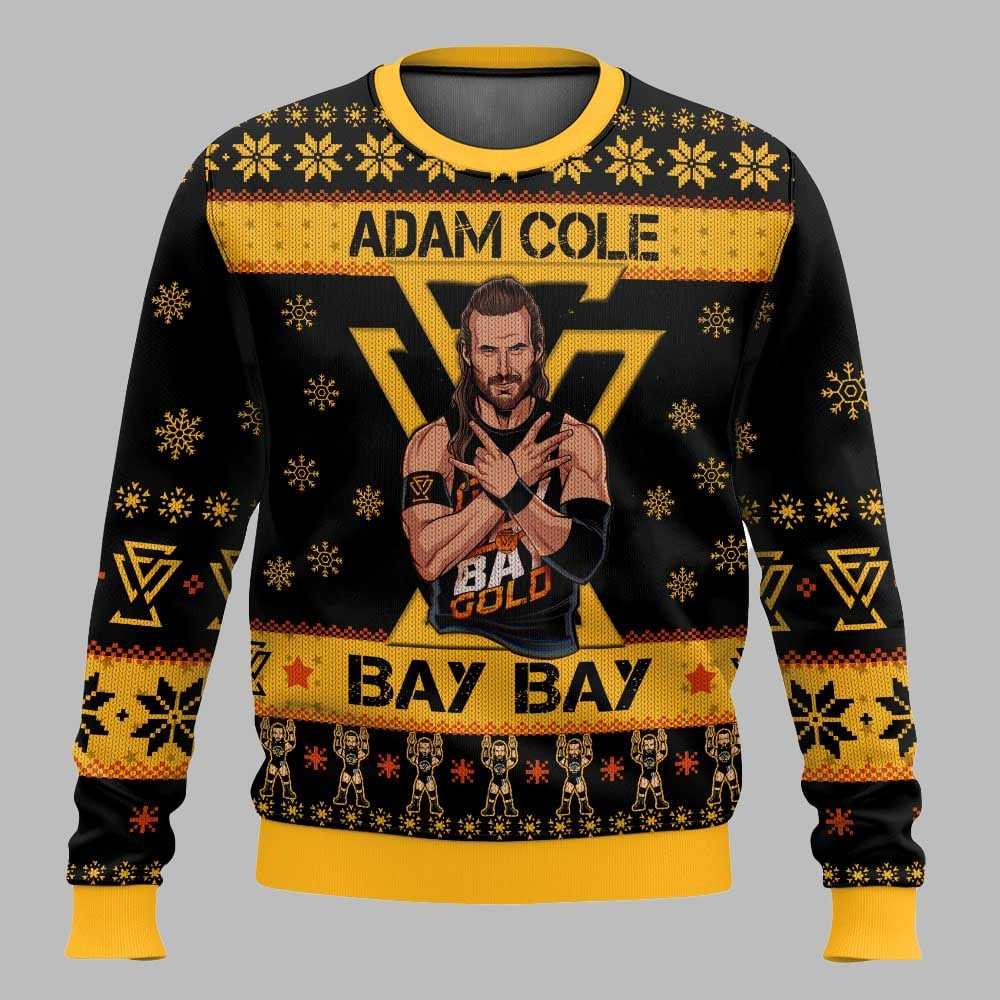 Adam Cole Bay Bay Adam Cole Christmas Ugly Sweater