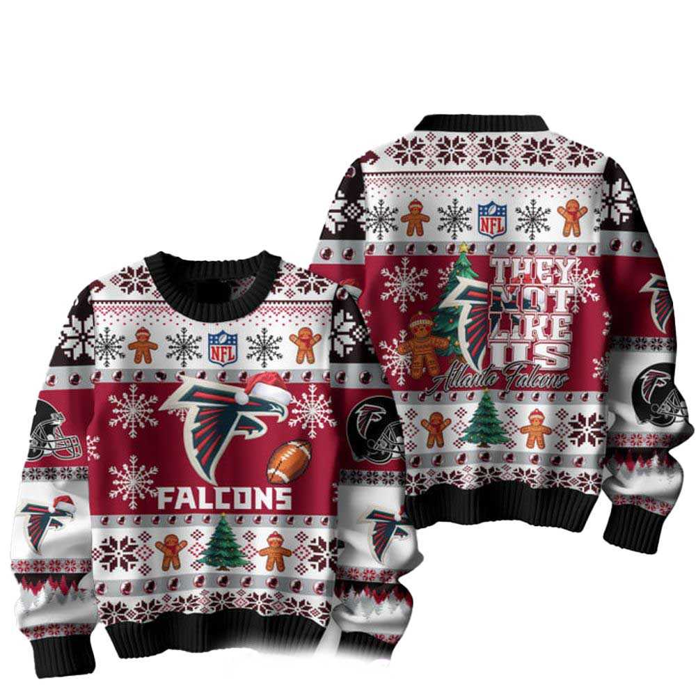 Atlanta Falcons They Not Like Us Christmas Ugly Sweater