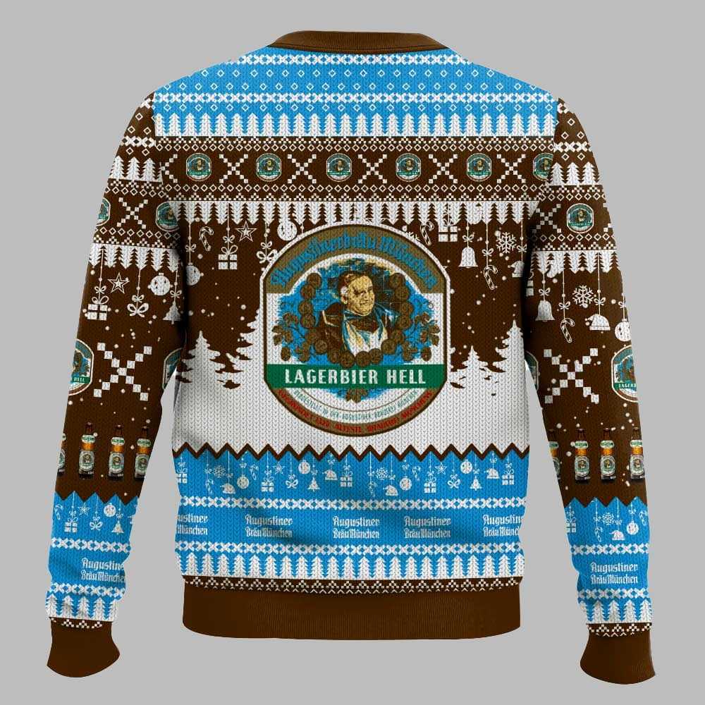 Augustiner Bru German Beer Christmas Ugly Sweater Augustiner Bru German Beer Christmas Ugly Sweater