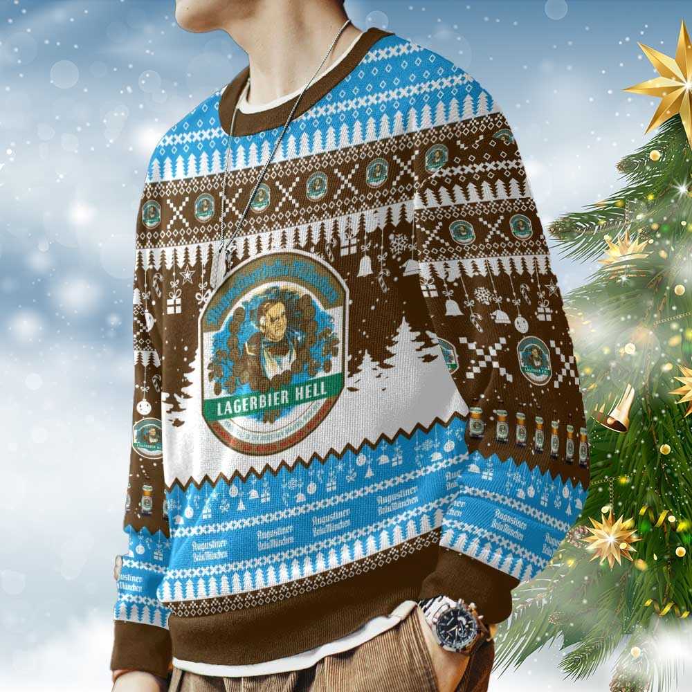 Augustiner Bru German Beer Christmas Ugly Sweater Augustiner Bru German Beer Christmas Ugly Sweater