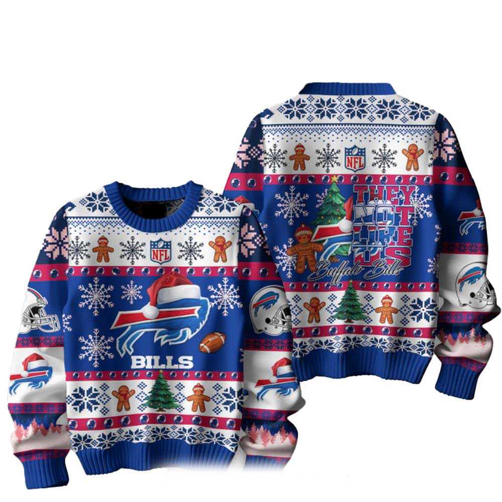 Buffalo Bills They Not Like Us Christmas Ugly Sweater