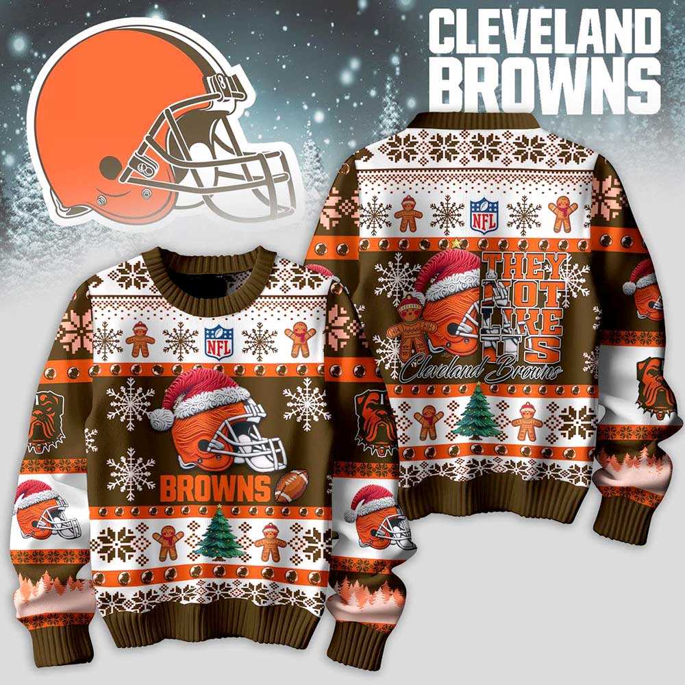 Cleveland Browns They Not Like Us Christmas Ugly Sweater
