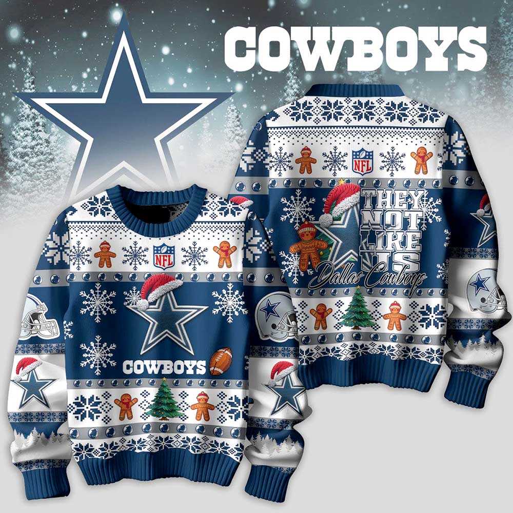 Dallas Cowboys They Not Like Us Christmas Ugly Sweater
