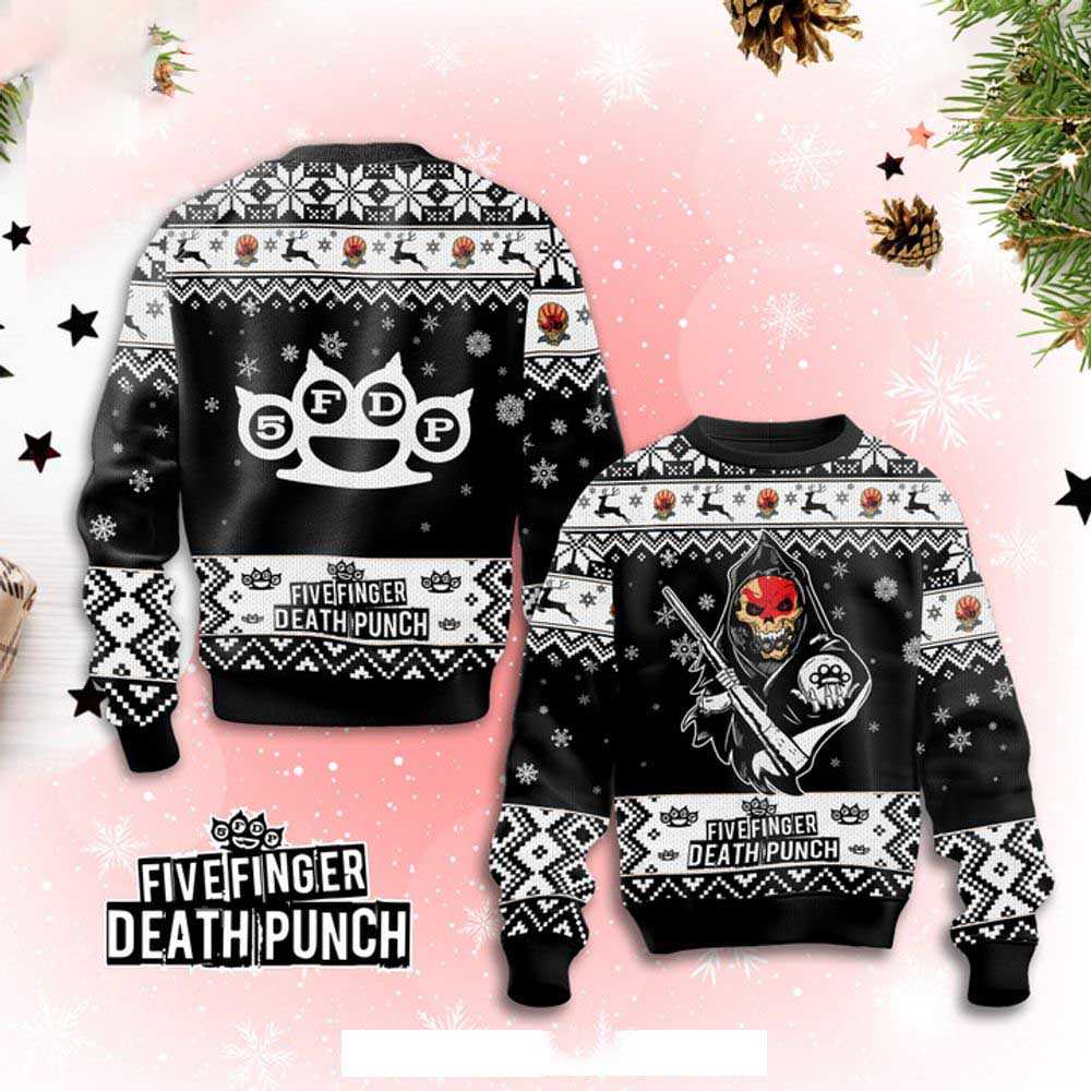 Five Finger Death Punch Christmas Ugly Sweater