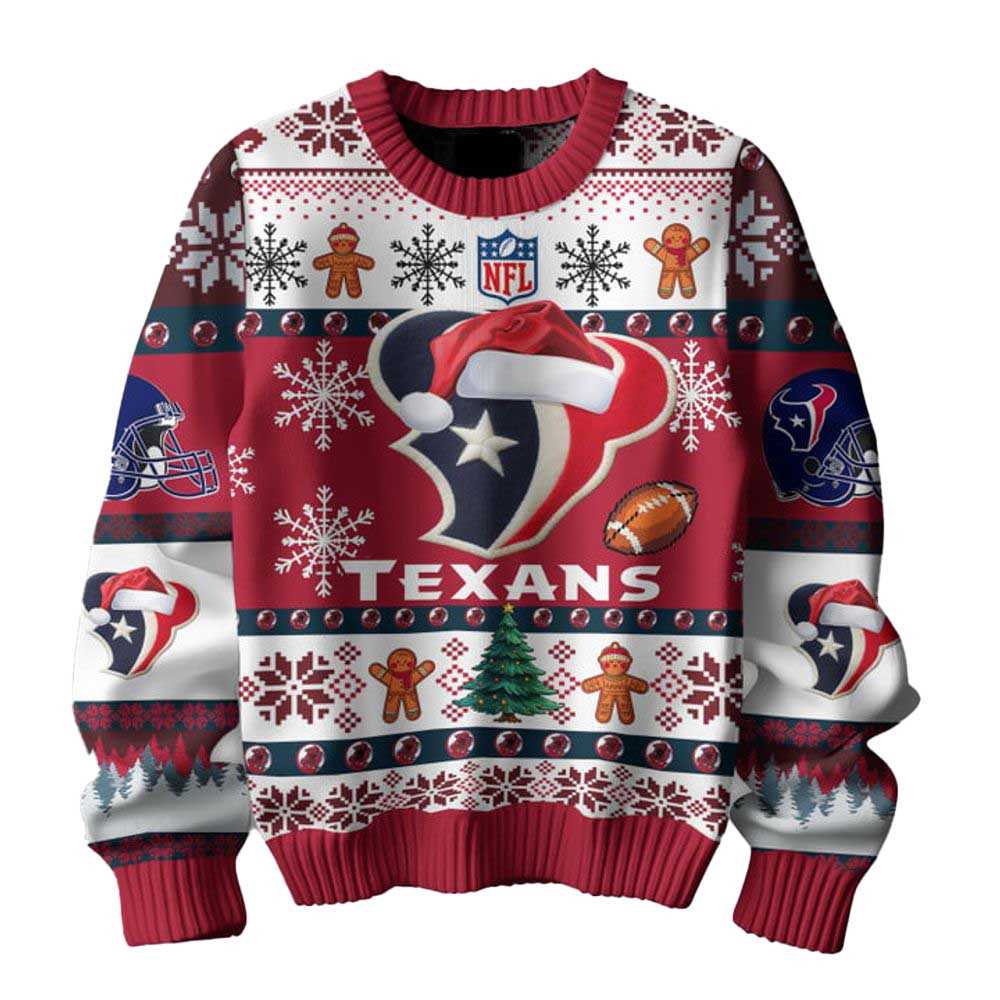 Houston Texans They Not Like Us Christmas Ugly Sweater