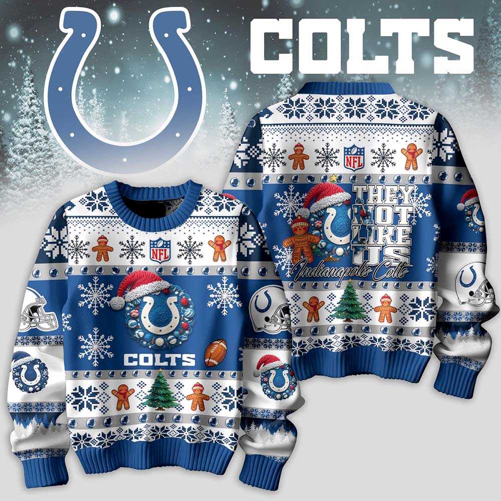 Indianapolis Colts They Not Like Us Christmas Ugly Sweater