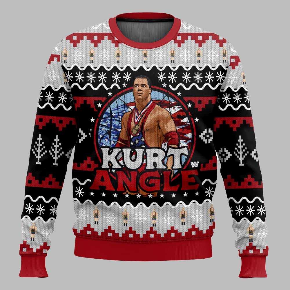 Kurt Angle Christmas Ugly Sweater